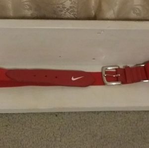 Red Nike belt